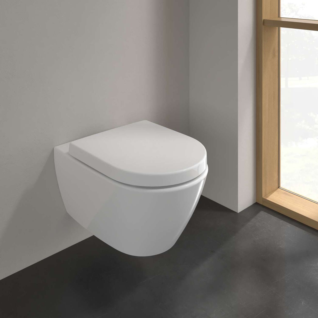 Villeroy & Boch Subway 2.0 Závesné WC, DirectFlush, CeramicPlus, alpská biela 5614R0R1 - galéria #1