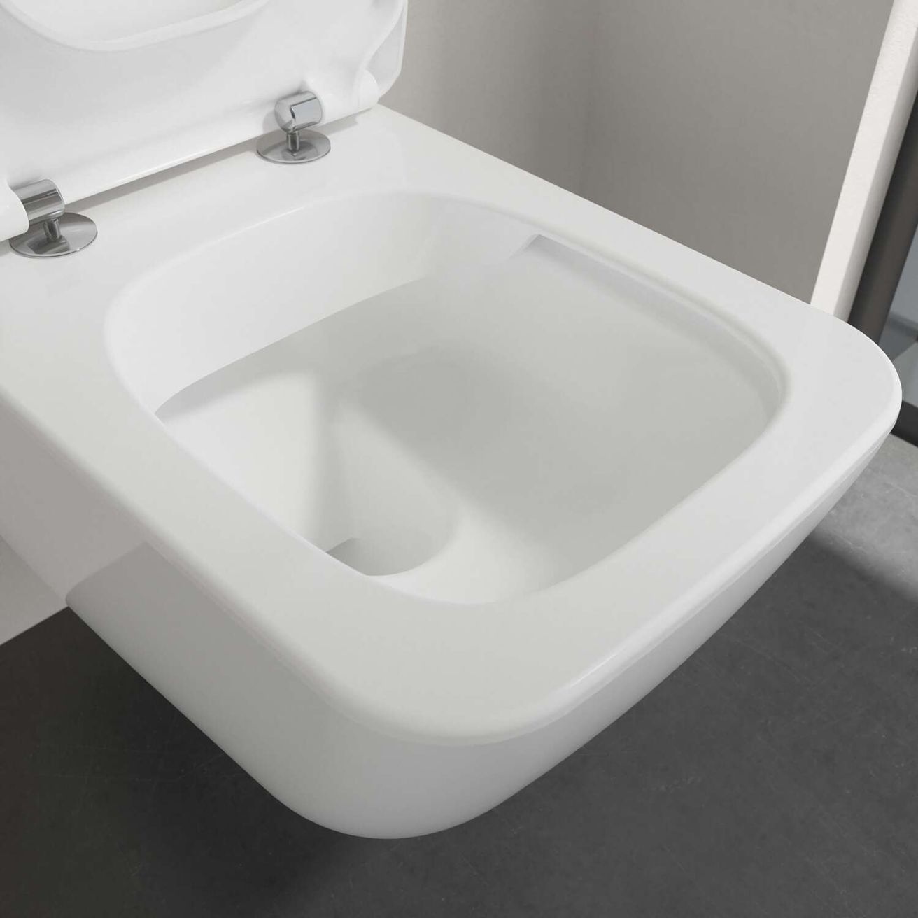Villeroy & Boch Venticello Závesné WC s WC doskou, DirectFlush, alpská biela 4611RS01 - galéria #6