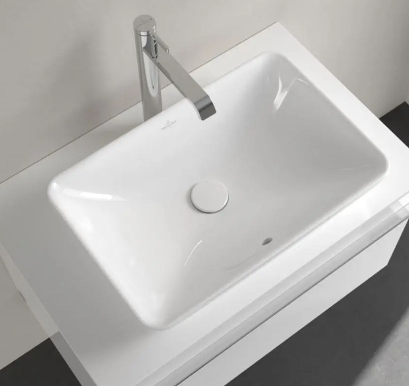 Villeroy & Boch Venticello Umývadlo na dosku 55 × 36 cm, CeramicPlus, alpská biela 411355R1 - galéria #2