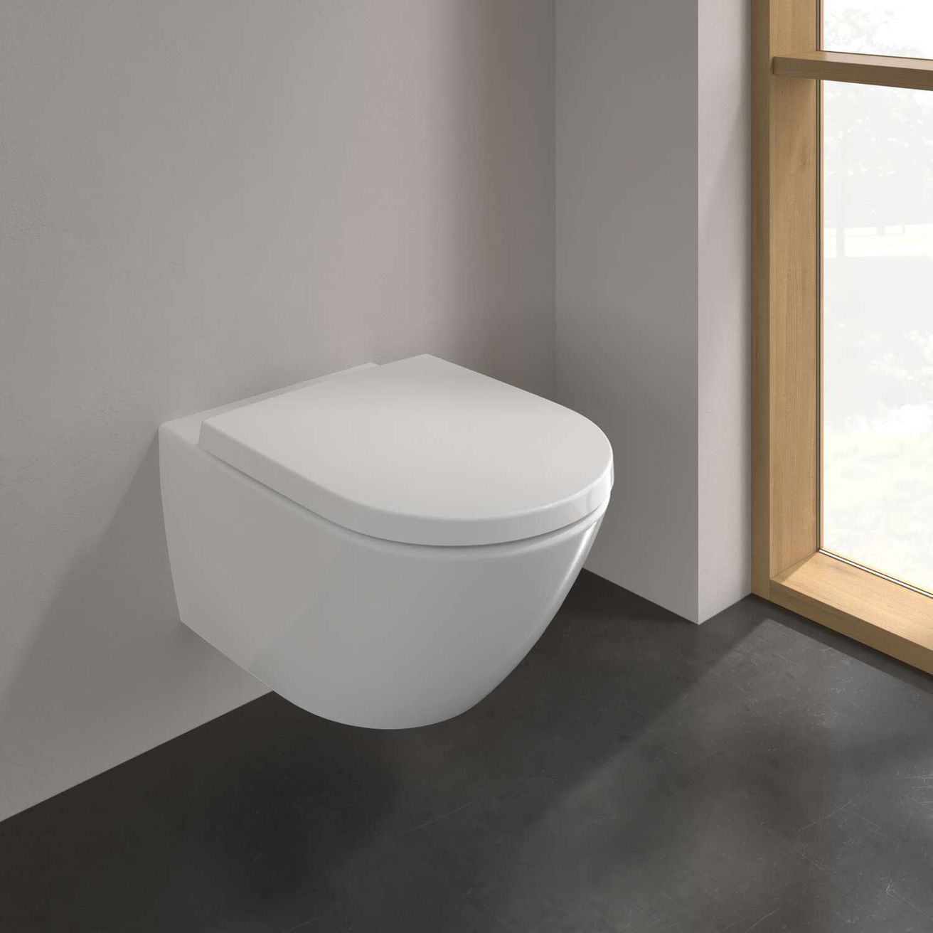Villeroy & Boch Subway Zavesné WC, TwistFlush, CeramicPlus, alpská biela 4670T0R1 - galéria #1