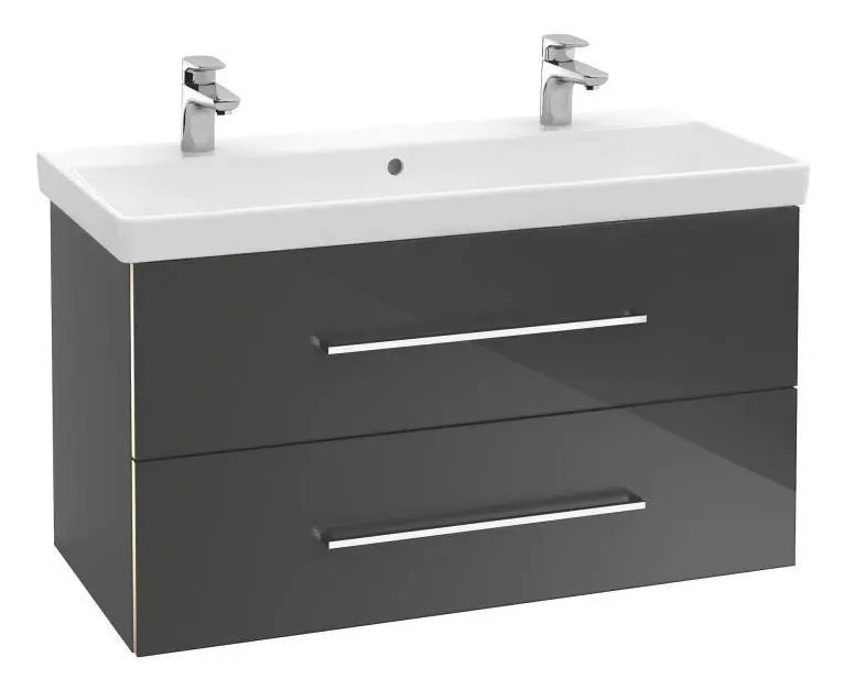 Villeroy & Boch Avento Nábytkové dvojumývadlo 100 x 47 cm, alpská biela 4156A4R1 - galéria #2