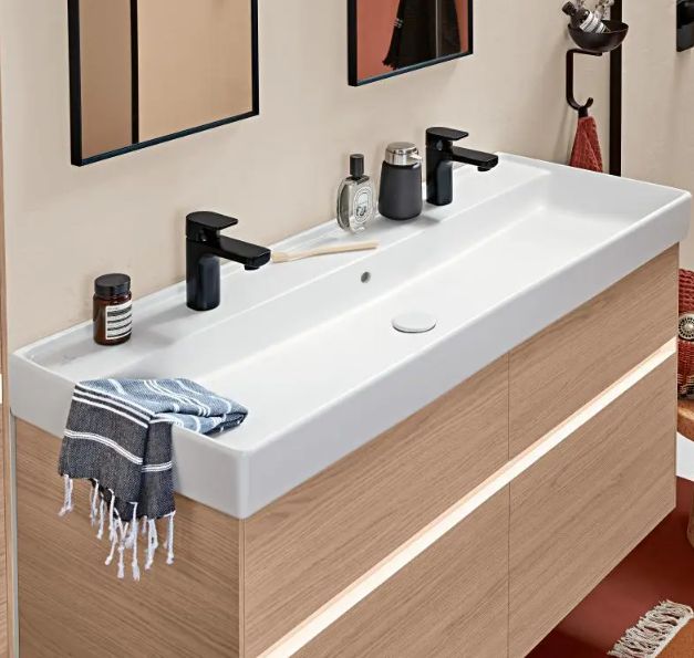 Villeroy & Boch Collaro Nábytkové dvojumývadlo 120 x 47 cm, alpská biela 4A33C401 - galéria #2