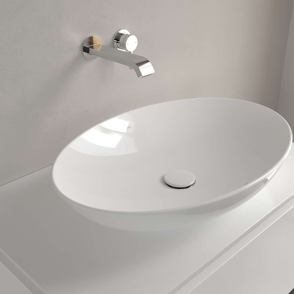 Villeroy & Boch Loop&Friends Umývadlo na dosku, 62 x 42 cm, CeramicPlus, alpská biela 4A4800R1 - galéria #5