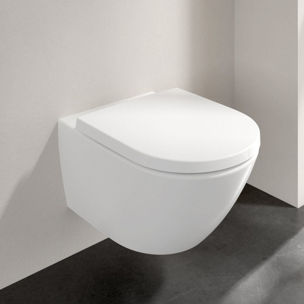 Villeroy & Boch Subway 3.0 Zavesné WC, TwistFlush, CeramicPlus, Stone White 4670T0RW - galéria #2