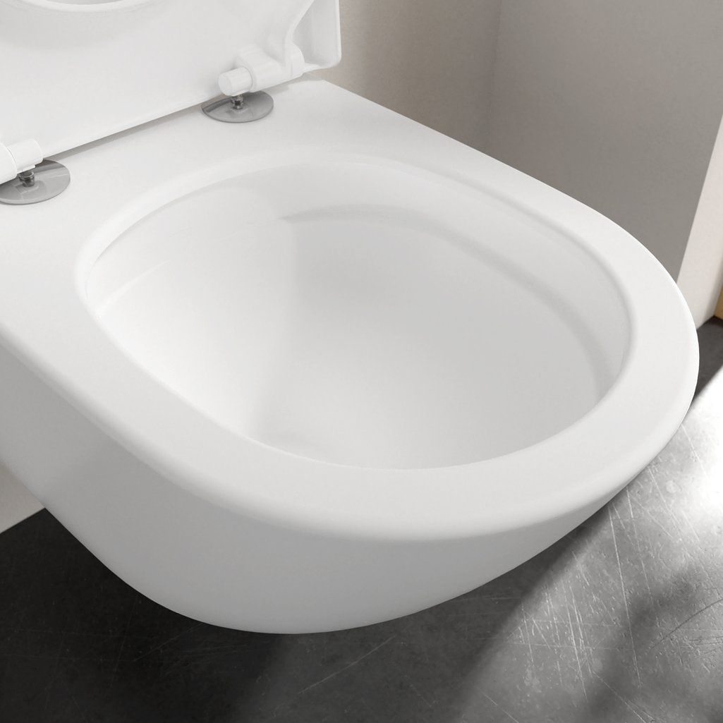 Villeroy & Boch Subway 3.0 Zavesné WC, TwistFlush, CeramicPlus, Stone White 4670T0RW - galéria #7