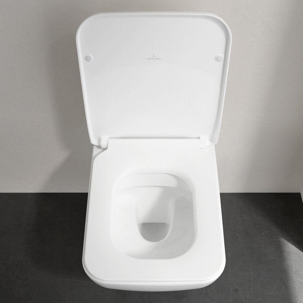 Villeroy & Boch Venticello Závesné WC s WC doskou, DirectFlush, CeramicPlus, alpská biela 4611RSR1 - galéria #4