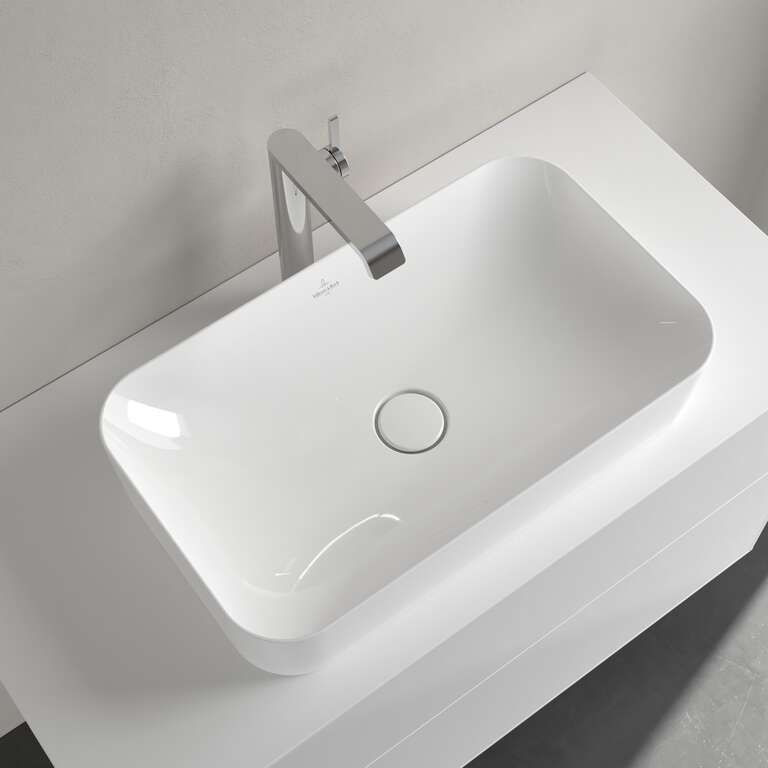 Villeroy & Boch Finion Umývadlo na dosku 60 x 35 cm, CeramicPlus, alpská biela 414361R1 - galéria #4