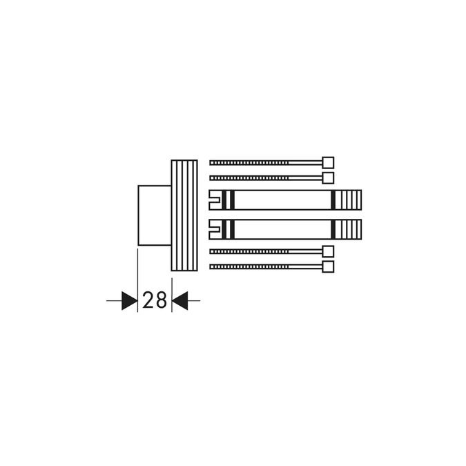 Axor Starck Nadstavec pre sprchové stĺpy 10980000 - galéria #1