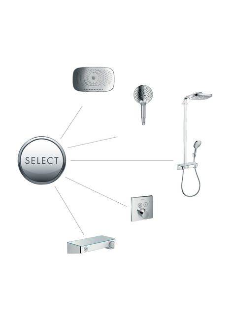 Hansgrohe Select Termálna namáčacia vaňová batéria 2-cestná, bez telesa 15763000 - galéria #4
