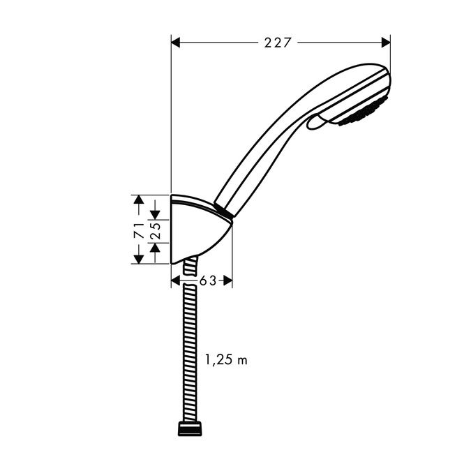 Hansgrohe Crometta 85 Set s držiakom sprchy 27559000 - galéria #1