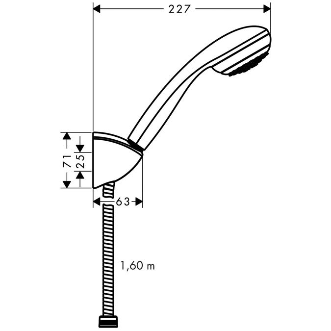 Hansgrohe Crometta 85 Set s držiakom sprchy 27577000 - galéria #1