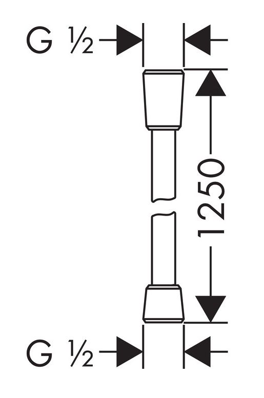 Hansgrohe Isiflex sprchová hadica 125, chróm 28272000 - galéria #3