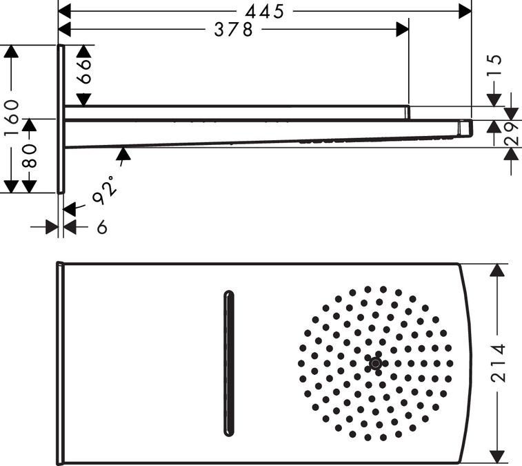 Hansgrohe Raindance Rainfall hlavová sprcha 180 2jet 28433000 - galéria #1