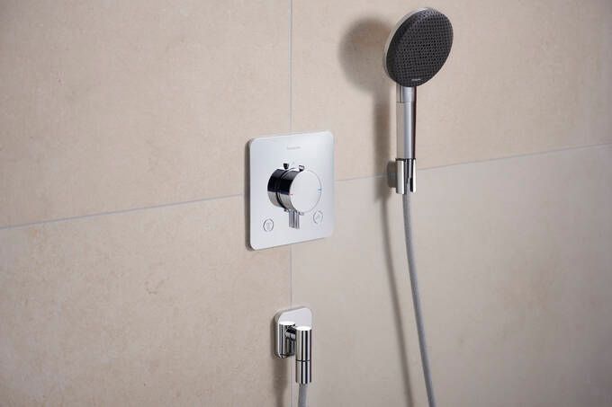 Hansgrohe FixFit Fine Q Podomietkový vývod hadice, chróm 28884000 - galéria #1