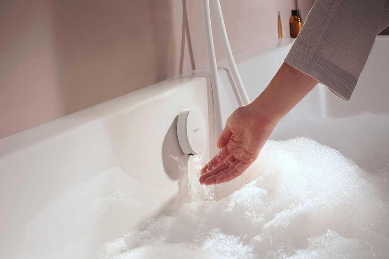 Hansgrohe Exafill Vonkajšie kryty vaňového sifónu, biela matná/biela lesklá 58119700 - galéria #2