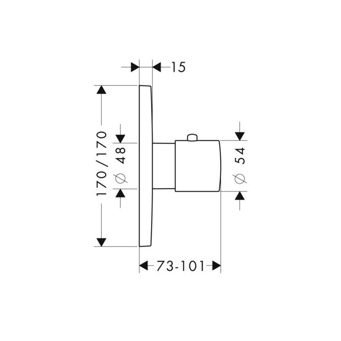 Axor Citterio M HighFlow termostat 34716000 - galéria #1