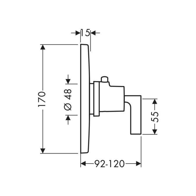 Axor Citterio HighFlow termostat 39711000 - galéria #1