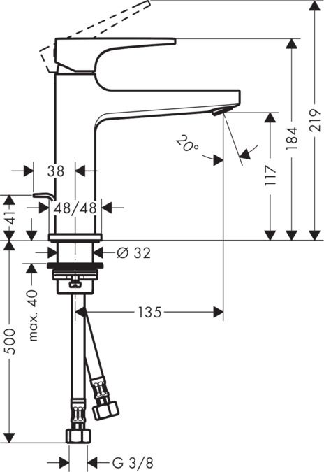 Hansgrohe Metropol Umývadlová batéria s odtokovou súpravou 32506000 - galéria #1
