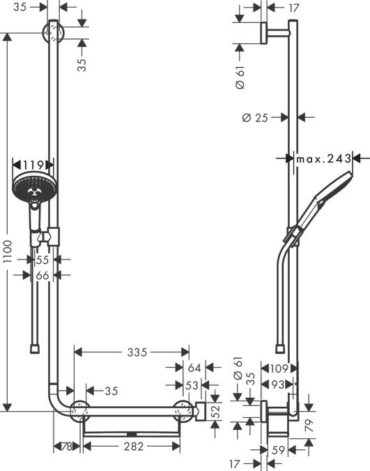 Hansgrohe Raindance Select S Sprchový set 26324000 - galéria #1