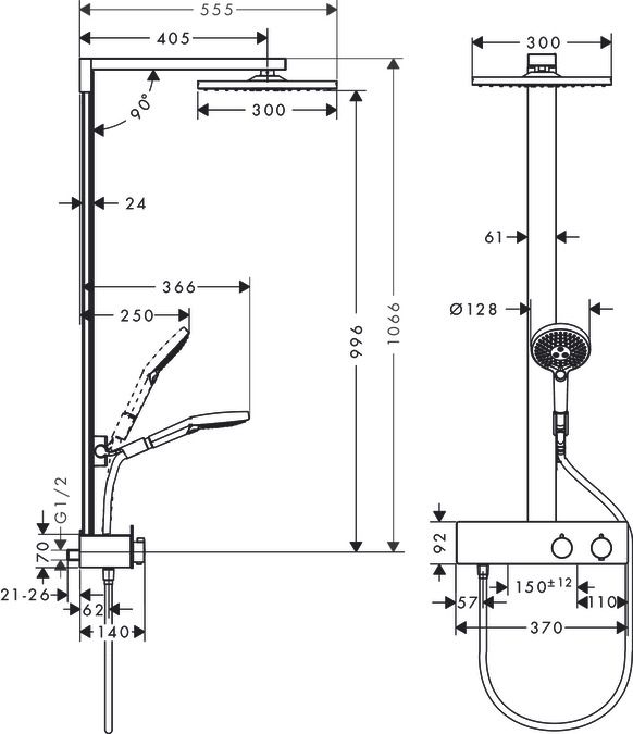 Hansgrohe Sprchový systém Raindance E 27362000 - galéria #1