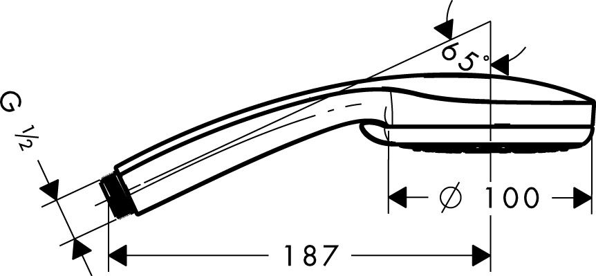 Hansgrohe Ručná sprcha Croma Multi, žltá 28536480 - galéria #1