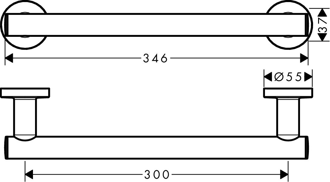 Hansgrohe Univerzálna rukoväť Logis 41713000 - galéria #1