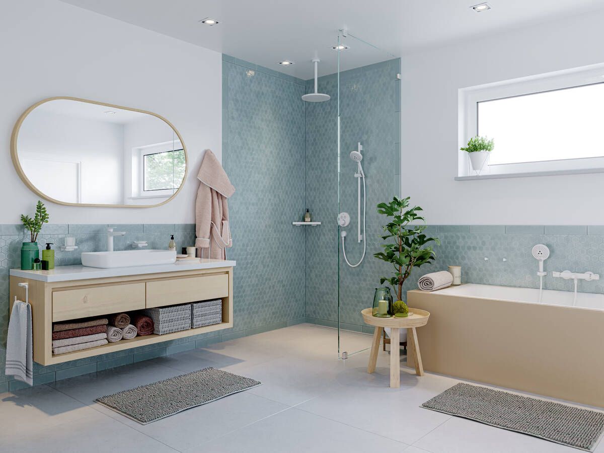 Hansgrohe Ecostat Vaňová termostatická batéria, biela matná 13114700 - galéria #2