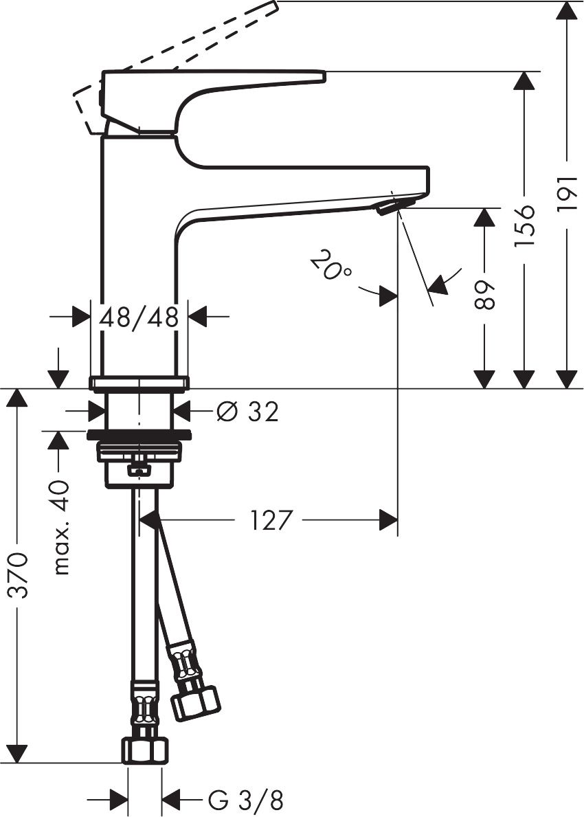 Hansgrohe Metropol Páková umývadlová batéria s výtokom, zlatá 32500990 - galéria #1