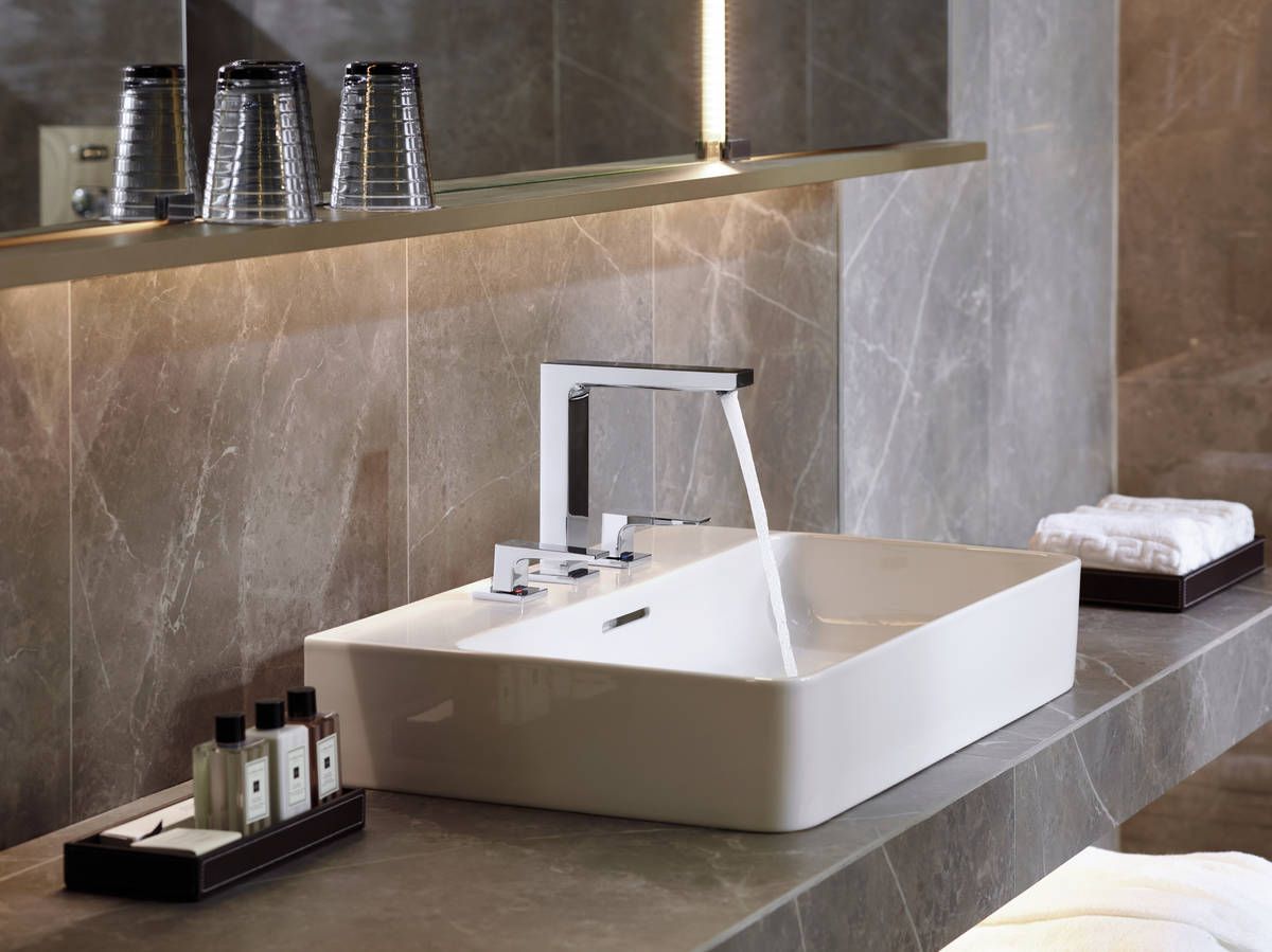 Hansgrohe Metropol Trojotvorová umývadlová batéria 160, zlatá 32515990 - galéria #2
