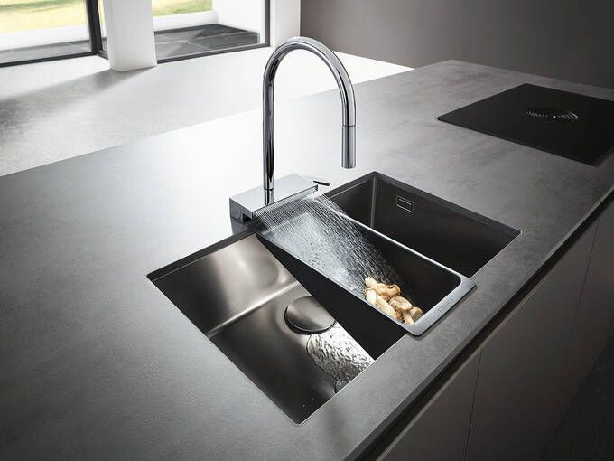 Hansgrohe Aquno Select M81 Drezová batéria s výsuvnou hlavicou 3jet, chróm 73837000 - galéria #2