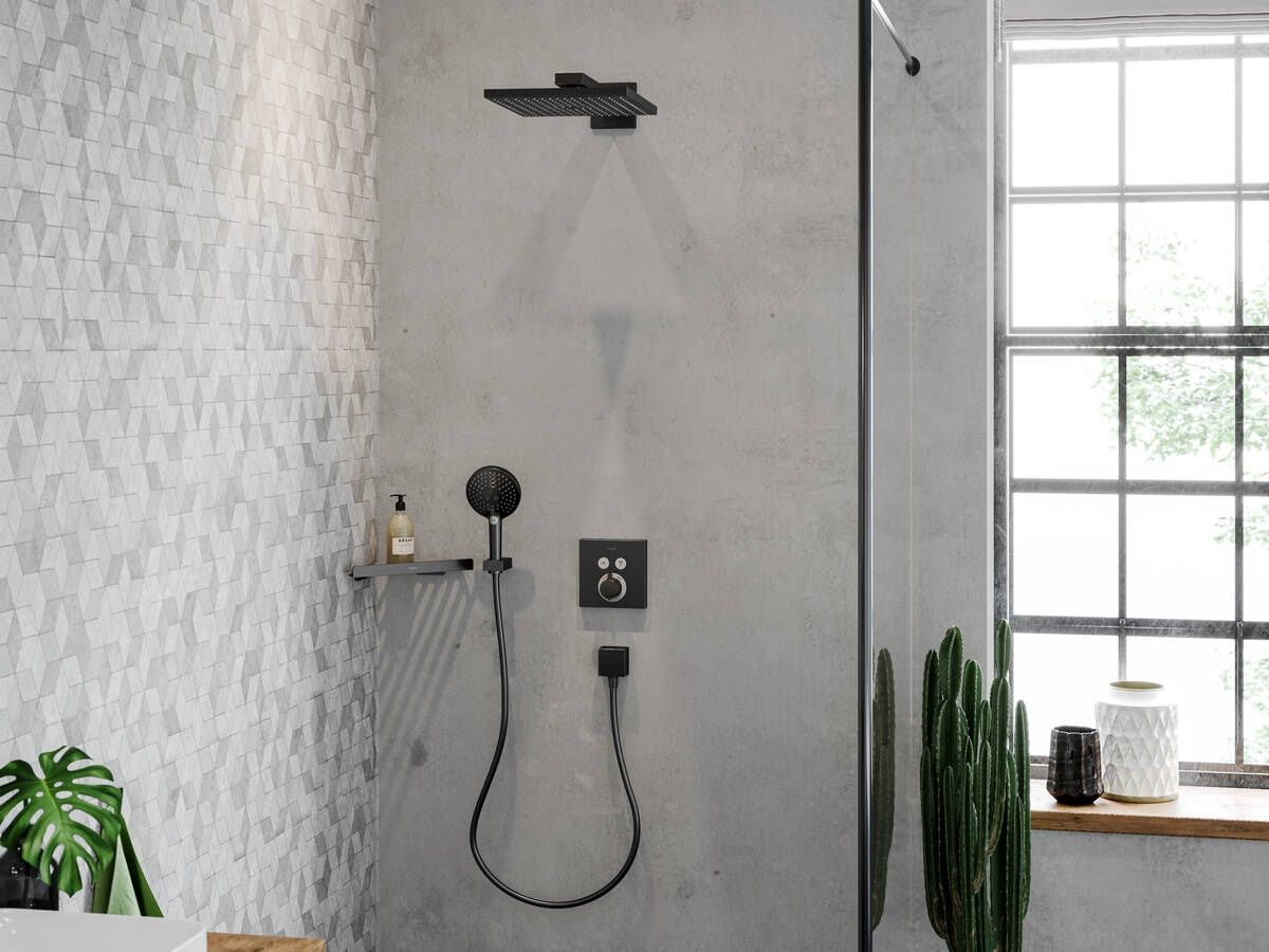Hansgrohe Ručná sprcha Raindance Select S 12,5 cm, s EcoSmart, čierna matná 26531670 - galéria #1