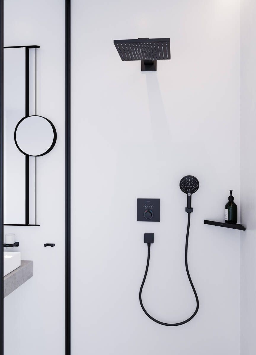 Hansgrohe Ručná sprcha Raindance Select S 12,5 cm, s EcoSmart, čierna matná 26531670 - galéria #2