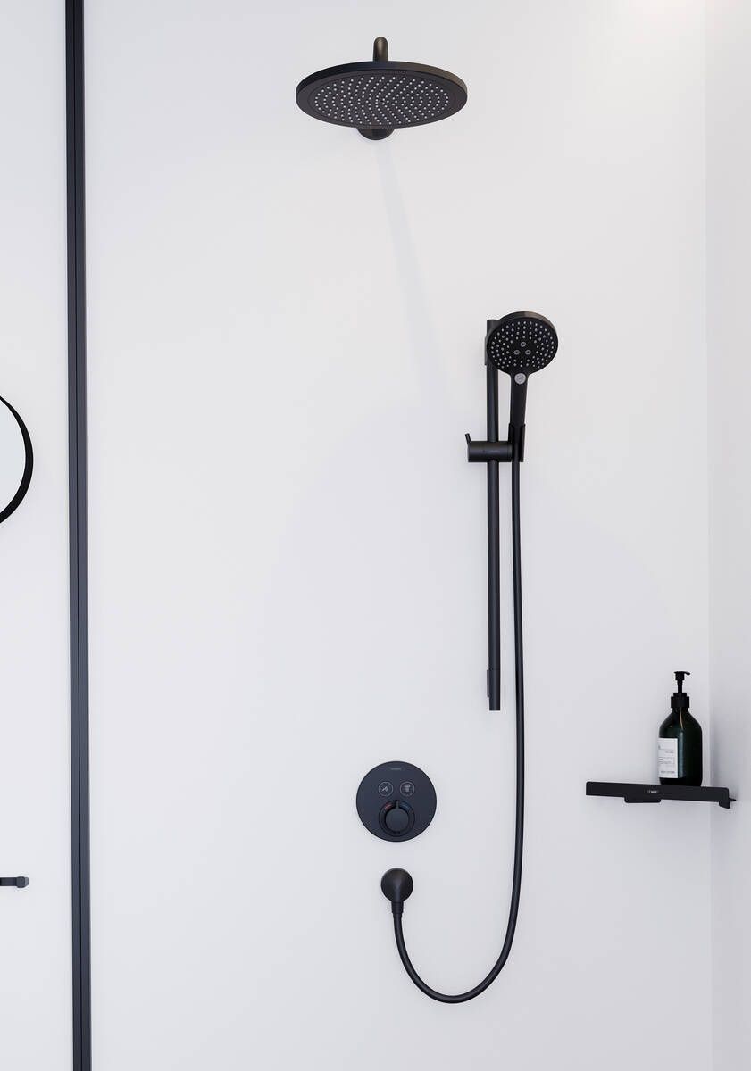 Hansgrohe Ručná sprcha Raindance Select S 12,5 cm, s EcoSmart, čierna matná 26531670 - galéria #3