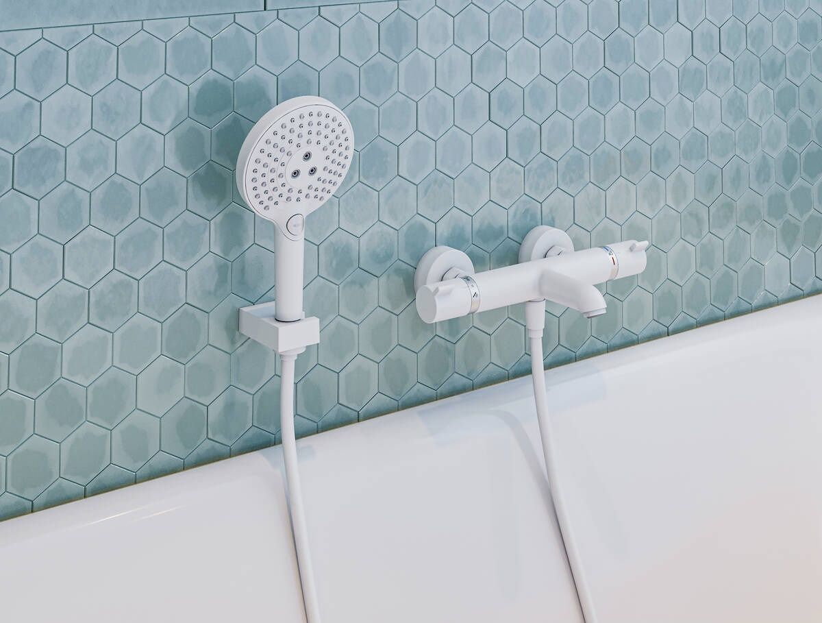 Hansgrohe Ručná sprcha Raindance Select S 12,5 cm, s EcoSmart, biela matná 26531700 - galéria #3
