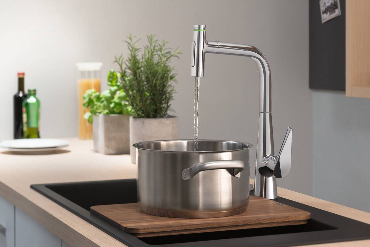 Hansgrohe Talis Select M51 Umývadlová batéria s vyťahovacou sprchou, 2 polohy, chróm 73867000 - galéria #2