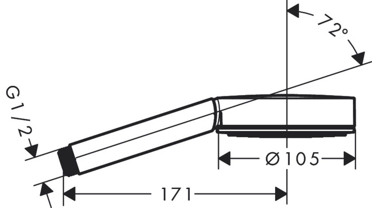 Hansgrohe Pulsify S Ručná sprcha 10,5 cm, biela matná 24120700 - galéria #1