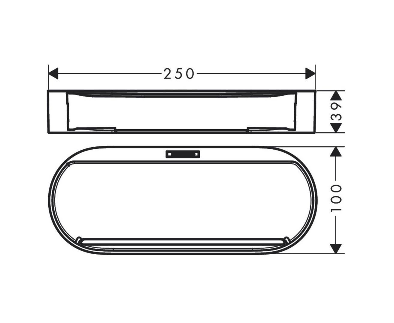 Hansgrohe Wallstoris Úložný kôš, čierna podložka 27913670 - galéria #2