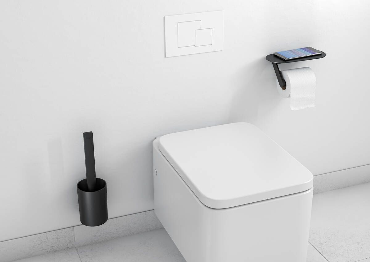 Hansgrohe WC balíček Wallstoris, čierna rohož 27969670 - galéria #1
