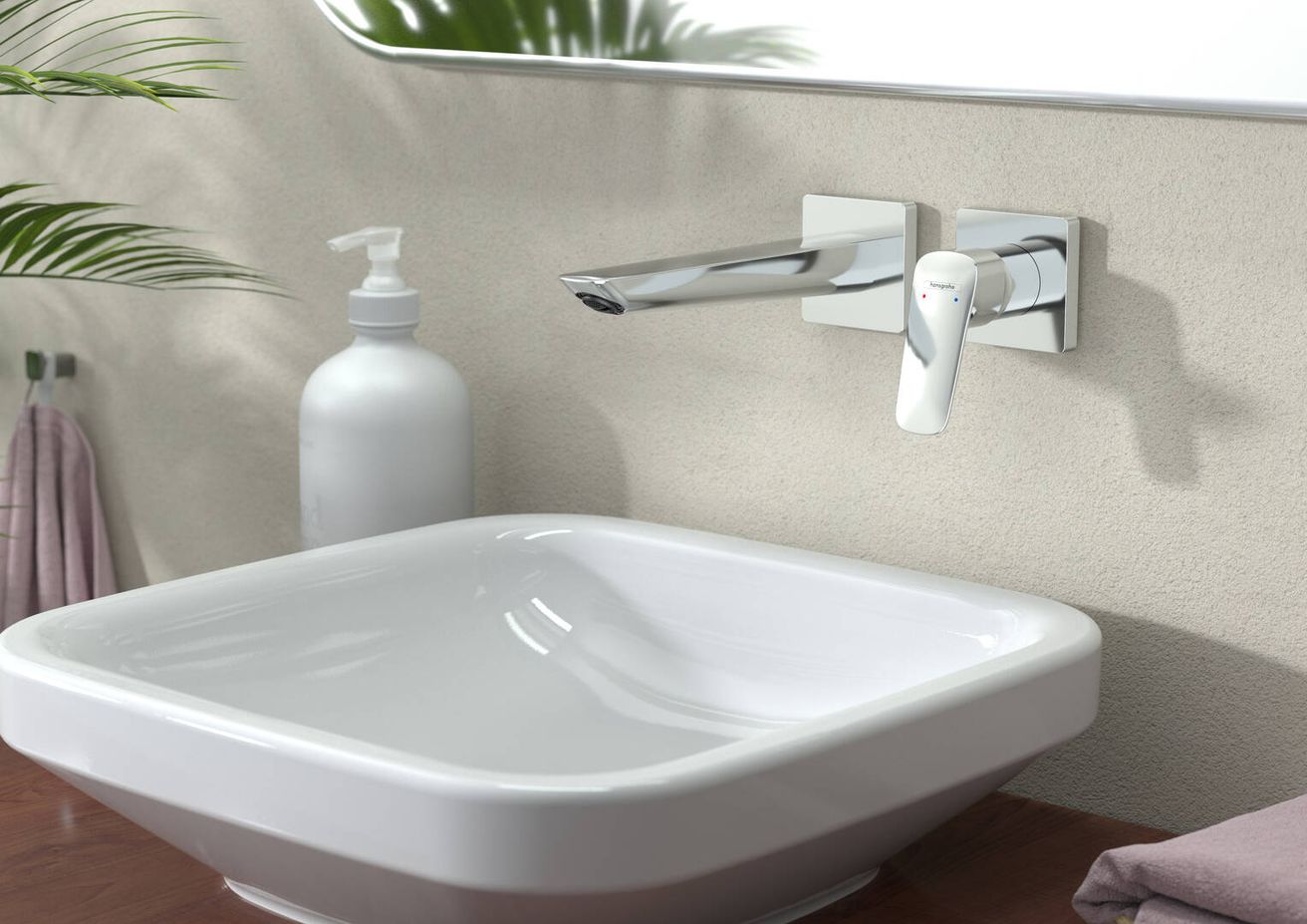 Hansgrohe Logis Fine Podomietková umývadlová batéria s výpusťou 20,6 cm, chróm 71256000 - galéria #1