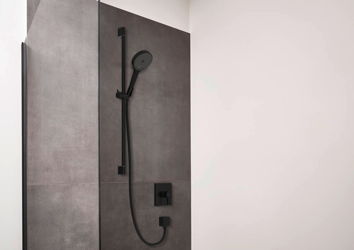 Hansgrohe Páková sprchová batéria Finoris, čierna matná 76615670 - galéria #1