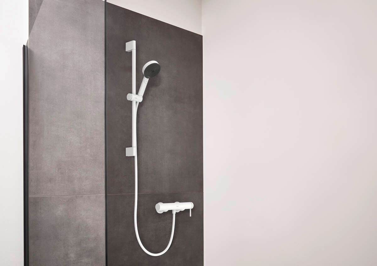 Hansgrohe Finoris Nástenná páková sprchová batéria, biela matná 76620700 - galéria #1