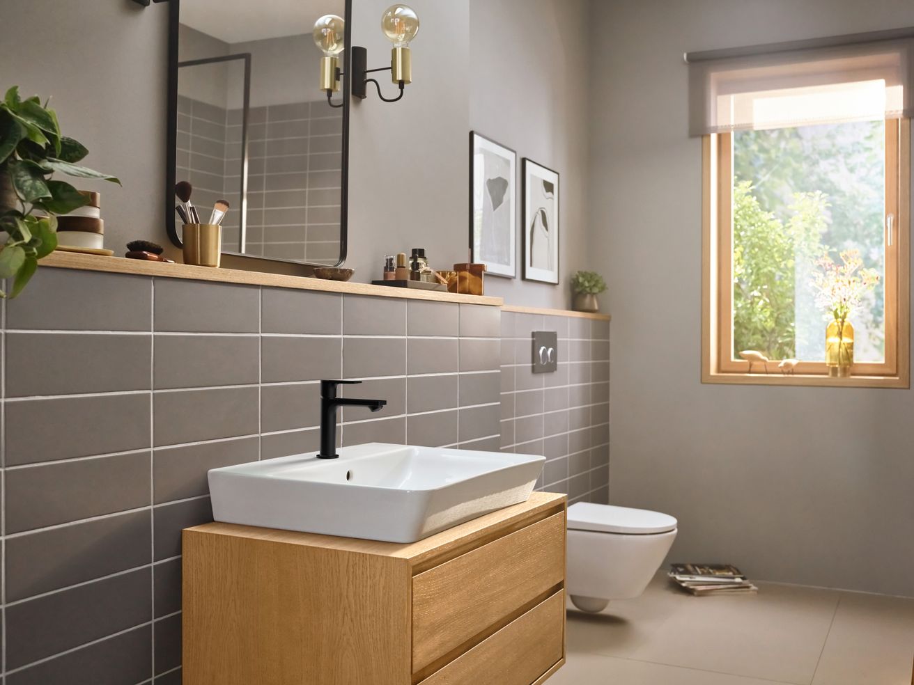 Hansgrohe Rebris E Umývadlová batéria so syntetickým výtokom, čierna matná 72557670 - galéria #3