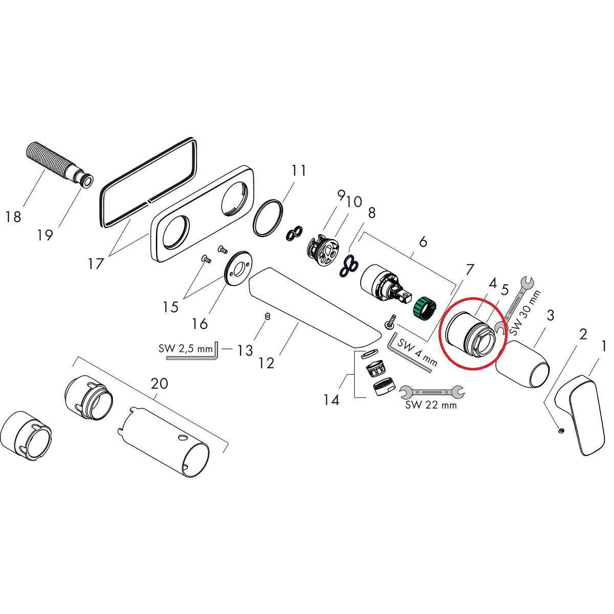 Hansgrohe Matka, chróm 95622000 - galéria #1