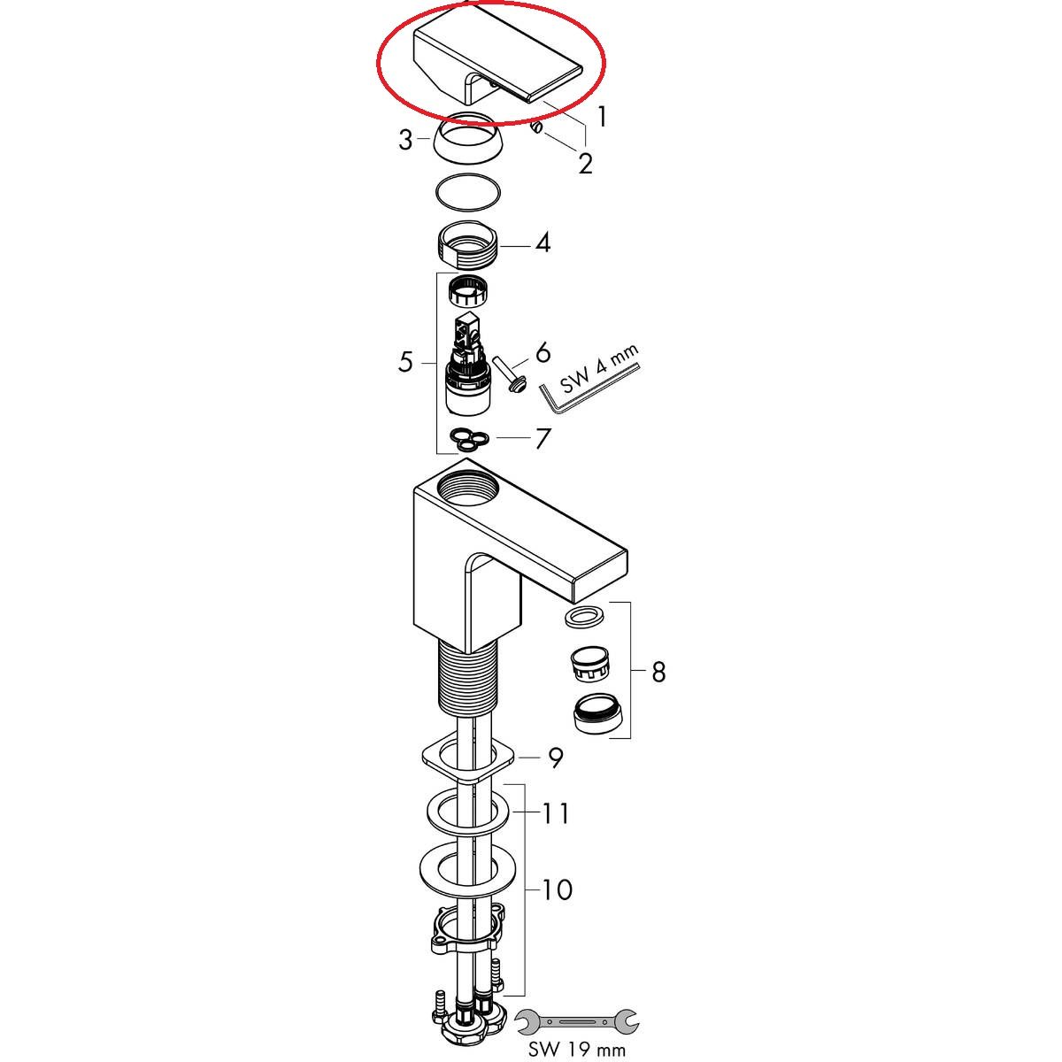 Hansgrohe Rukoväť, čierna matná 93684670 - galéria #1
