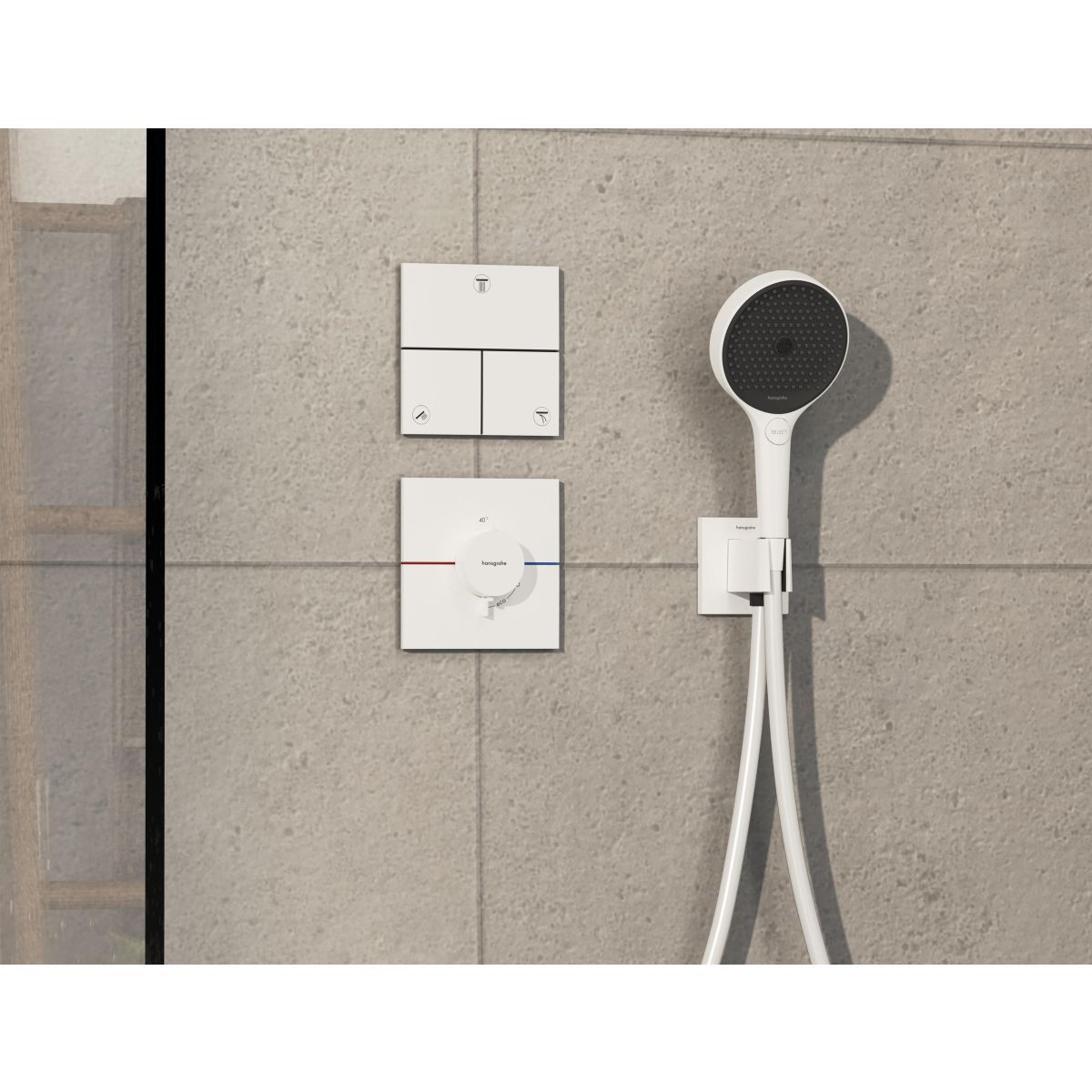 Hansgrohe Podomietkový sprchový ventil ShowerSelect Comfort E s 3 výstupmi, matná biela 15573700 - galéria #1