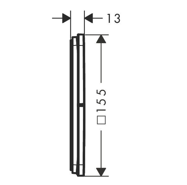 Hansgrohe Trojcestný splachovací ventil ShowerSelect Comfort Q, brúsený čierny chróm 15587340 - galéria #1