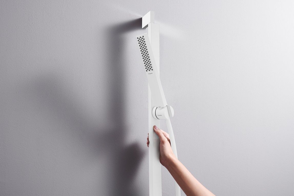 Hansgrohe Sprchový set Pulsify E EcoSmart s tyčou 90 cm, biely matný 24380700 - galéria #2