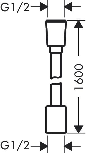 Hansgrohe Sprchová hadica Designflex, 160 cm, chróm 28260000 - galéria #1