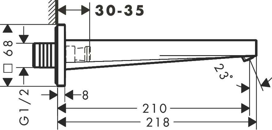 Hansgrohe Tecturis Vaňová výpusť, matná čierna 73410670 - galéria #2