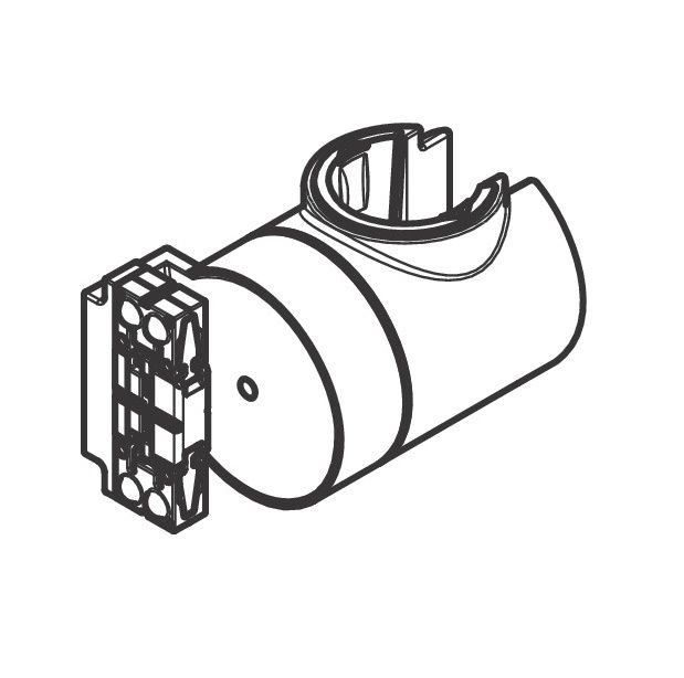 Hansgrohe Náhradný posuvník pre štvorcovú tyč 35 x 15 mm, biely matný 94727700 - galéria #1